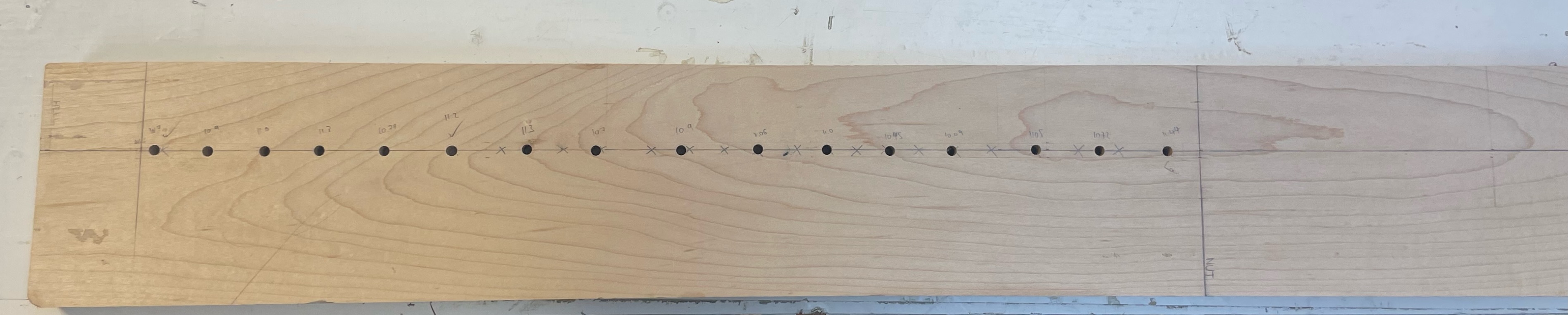 Drilling the truss rod channel